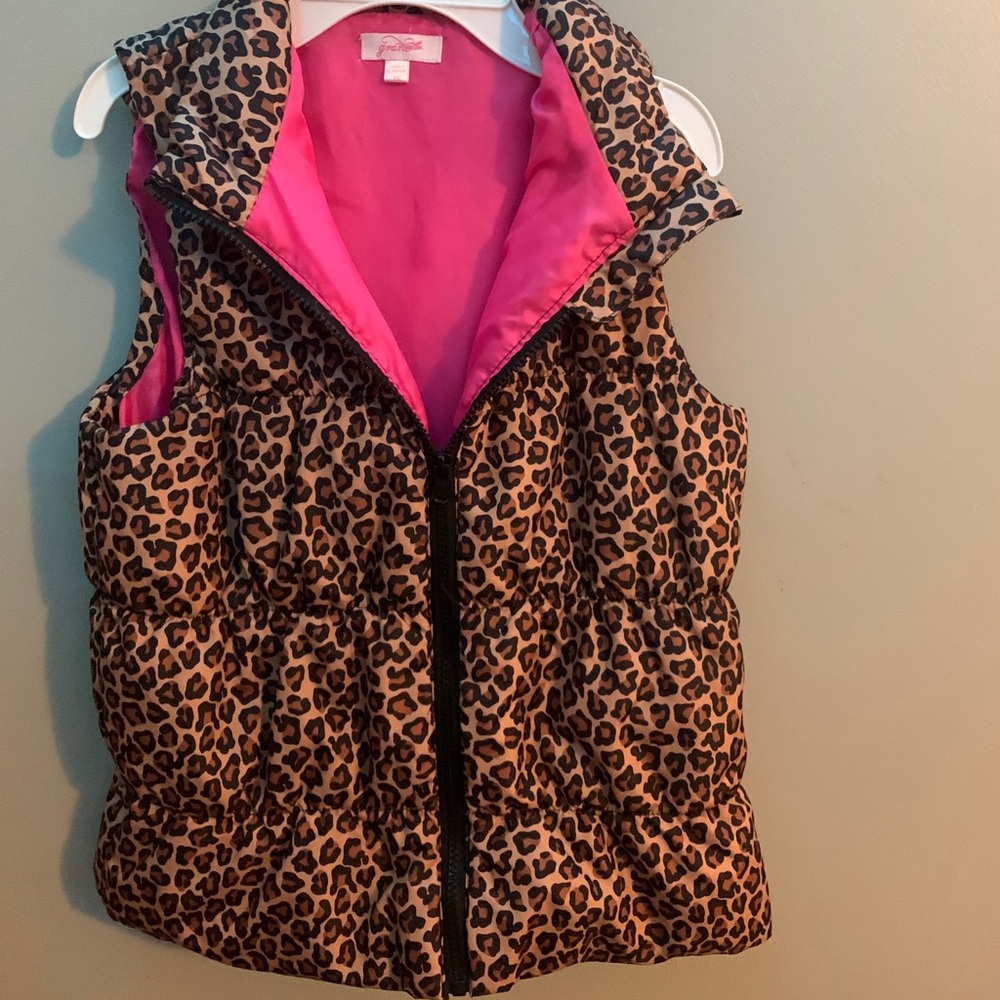 Cheetah print vest